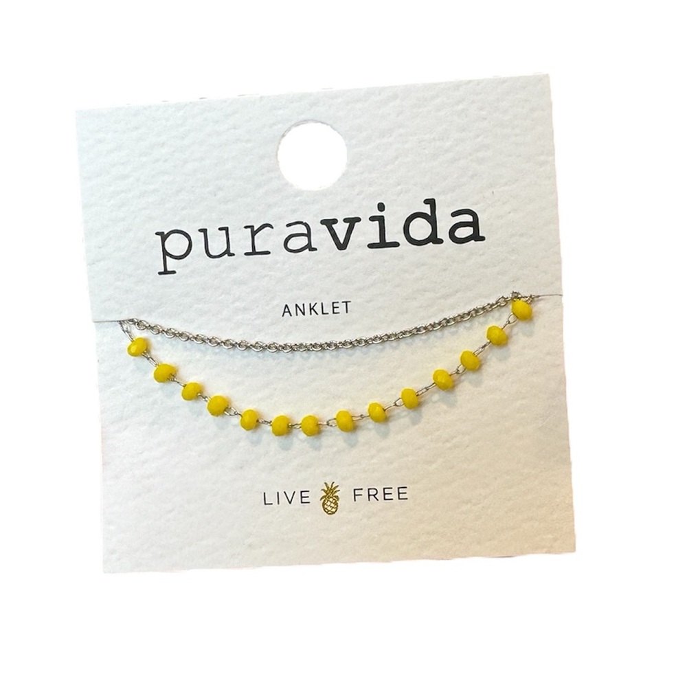 Pura Vida Neon Chain Anklet